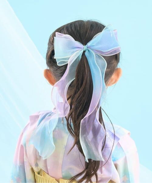 Lycee mine / リセマイン ヘアピン | オーロラビックリボンヘアクリップ（ラベンダー）