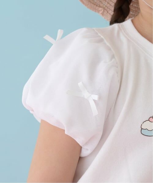 Lycee mine / リセマイン Tシャツ | 【UVカット・接触冷感】袖チュールパフTシャツ | 詳細13