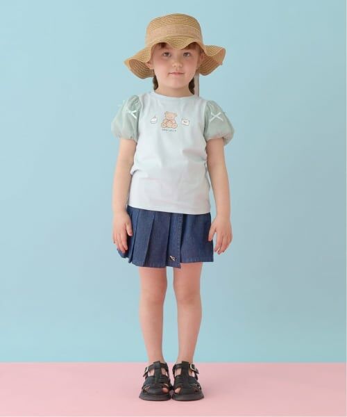 Lycee mine / リセマイン Tシャツ | 【UVカット・接触冷感】袖チュールパフTシャツ | 詳細16