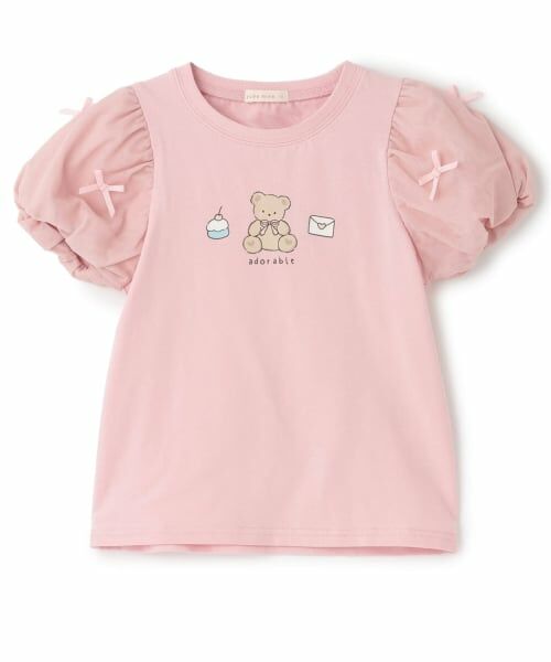 Lycee mine / リセマイン Tシャツ | 【UVカット・接触冷感】袖チュールパフTシャツ | 詳細2