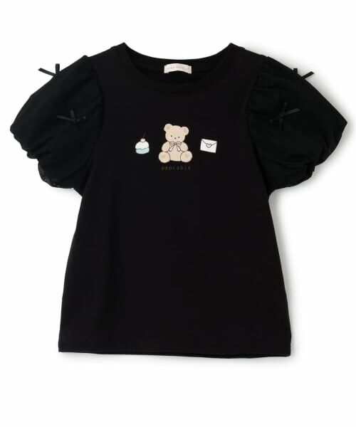 Lycee mine / リセマイン Tシャツ | 【UVカット・接触冷感】袖チュールパフTシャツ | 詳細3