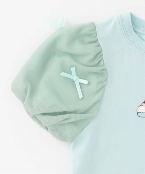 Lycee mine / リセマイン Tシャツ | 【UVカット・接触冷感】袖チュールパフTシャツ | 詳細7