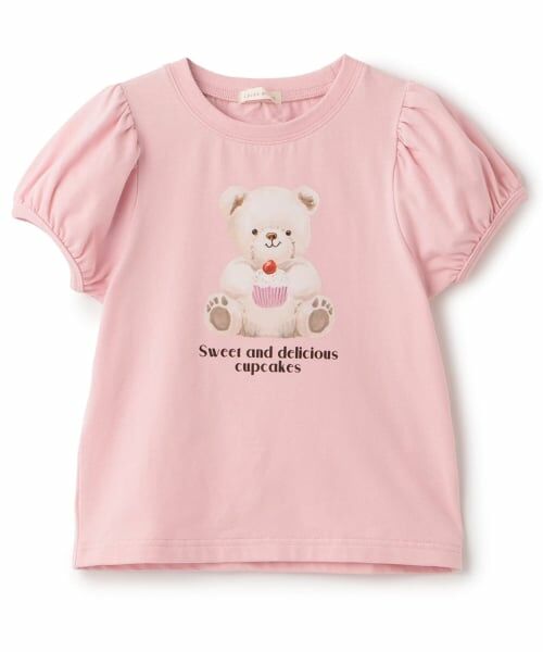 Lycee mine / リセマイン Tシャツ | 【UVカット・接触冷感】くまアソートプリントパフTシャツ | 詳細1