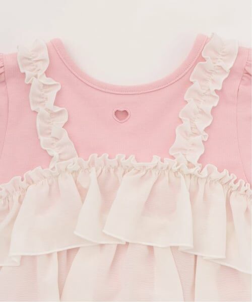 Lycee mine / リセマイン Tシャツ | 【どちらが前でもOK】【UVカット・接触冷感】ティアードキャミドッキングTシャツ | 詳細11