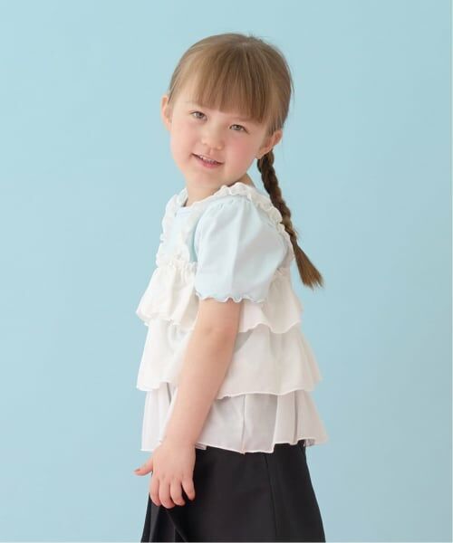 Lycee mine / リセマイン Tシャツ | 【どちらが前でもOK】【UVカット・接触冷感】ティアードキャミドッキングTシャツ | 詳細23