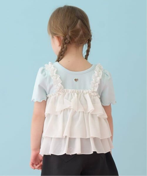 Lycee mine / リセマイン Tシャツ | 【どちらが前でもOK】【UVカット・接触冷感】ティアードキャミドッキングTシャツ | 詳細24