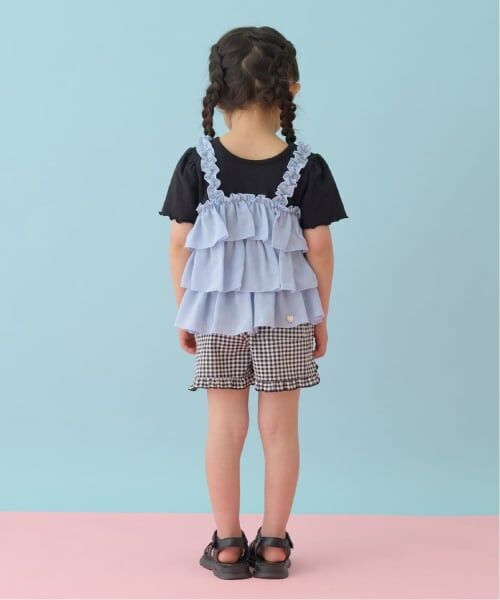 Lycee mine / リセマイン Tシャツ | 【どちらが前でもOK】【UVカット・接触冷感】ティアードキャミドッキングTシャツ | 詳細25