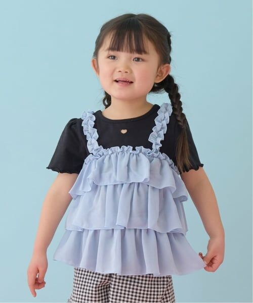 Lycee mine / リセマイン Tシャツ | 【どちらが前でもOK】【UVカット・接触冷感】ティアードキャミドッキングTシャツ | 詳細26