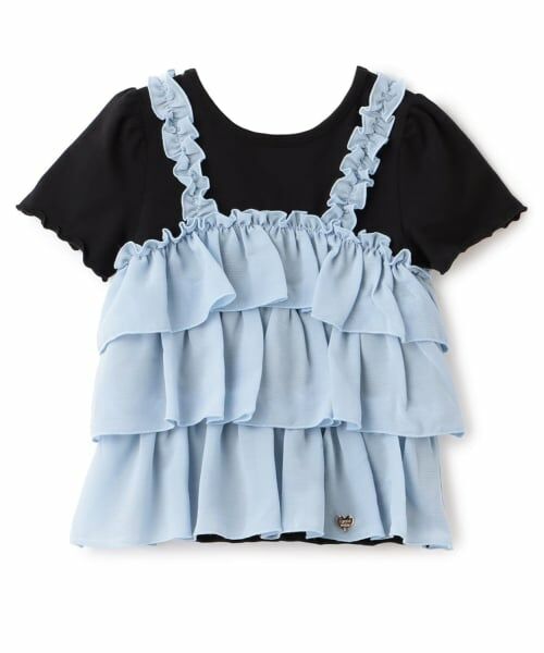 Lycee mine / リセマイン Tシャツ | 【どちらが前でもOK】【UVカット・接触冷感】ティアードキャミドッキングTシャツ | 詳細3