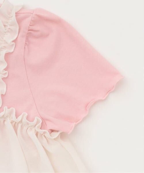 Lycee mine / リセマイン Tシャツ | 【どちらが前でもOK】【UVカット・接触冷感】ティアードキャミドッキングTシャツ | 詳細7