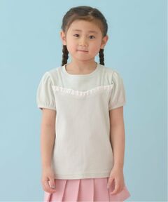 Lycee mine / リセマイン Tシャツ | キャミフェイクレイヤードTレースシャツ