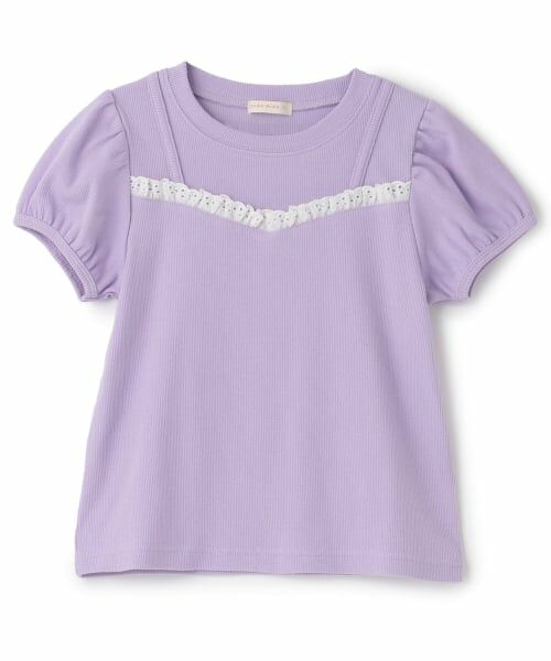 Lycee mine / リセマイン Tシャツ | キャミフェイクレイヤードTレースシャツ | 詳細1