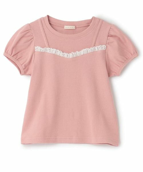 Lycee mine / リセマイン Tシャツ | キャミフェイクレイヤードTレースシャツ | 詳細4