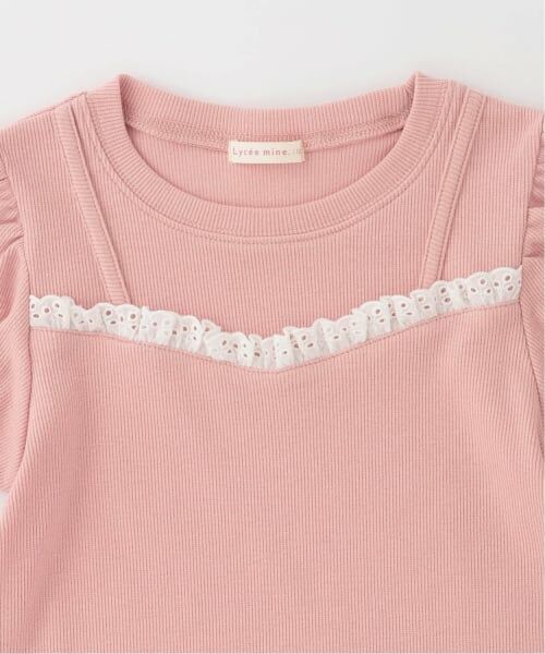 Lycee mine / リセマイン Tシャツ | キャミフェイクレイヤードTレースシャツ | 詳細6