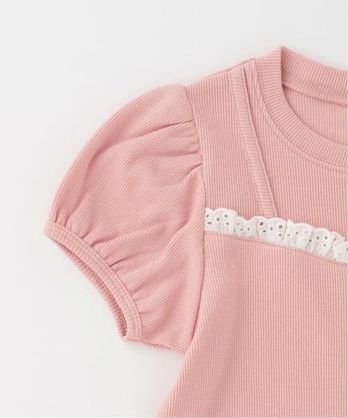 Lycee mine / リセマイン Tシャツ | キャミフェイクレイヤードTレースシャツ | 詳細7