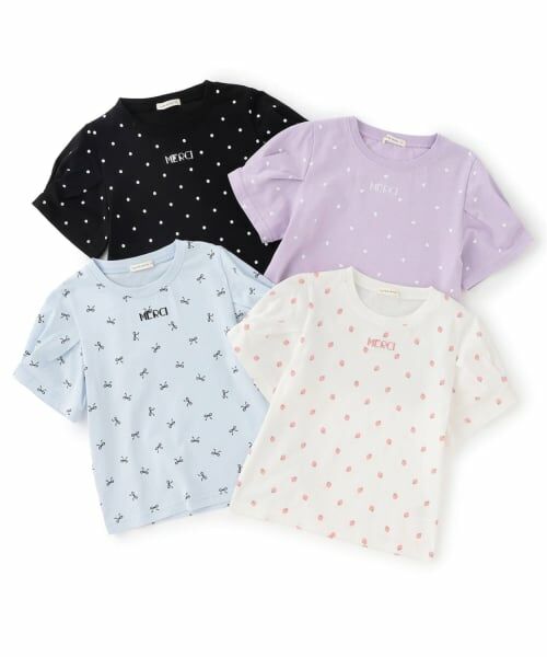 Lycee mine / リセマイン Tシャツ | 【綿100％】【ムテキＴ】【防汚・UV・接触冷感・型崩れしない】タックスリーブアソート総柄Ｔシャツ | 詳細12