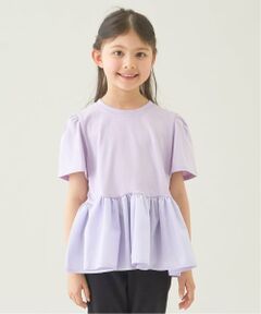 Lycee mine / リセマイン Tシャツ | 【ムテキＴ】【防汚・UV・接触冷感・型崩れしない】ペプラムＴシャツ