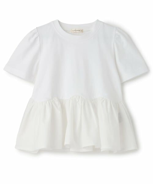 Lycee mine / リセマイン Tシャツ | 【ムテキＴ】【防汚・UV・接触冷感・型崩れしない】ペプラムＴシャツ | 詳細1