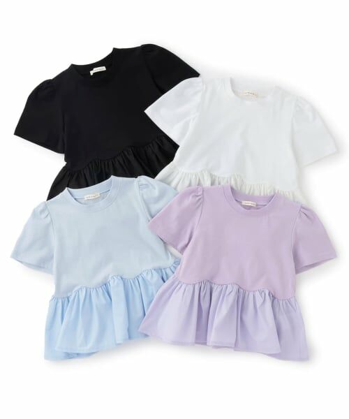 Lycee mine / リセマイン Tシャツ | 【ムテキＴ】【防汚・UV・接触冷感・型崩れしない】ペプラムＴシャツ | 詳細10