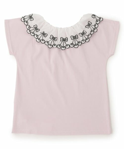 Lycee mine / リセマイン Tシャツ | 【シャーベットT】【どちらがまえでもOK】チェリーレース衿Tシャツ | 詳細1