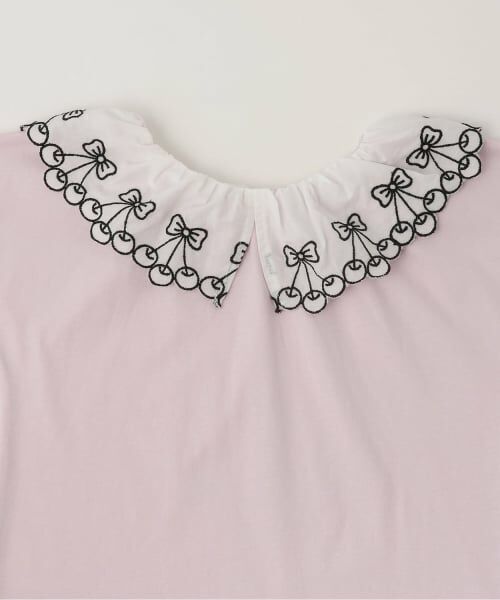 Lycee mine / リセマイン Tシャツ | 【シャーベットT】【どちらがまえでもOK】チェリーレース衿Tシャツ | 詳細3