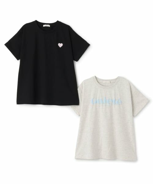 Lycee mine / リセマイン Tシャツ | 【綿100％】【ヘビロテ】AラインTシャツ2枚セット | 詳細1