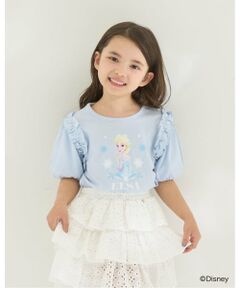 Lycee mine / リセマイン Tシャツ | 【アナと雪の女王】【綿100％】【シャーベット天竺】【UV・接触冷感・型崩れしない】パフＴシャツ
