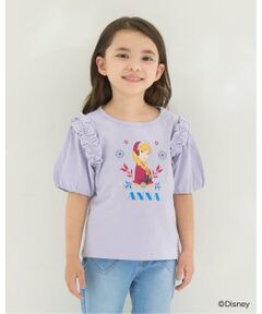 Lycee mine / リセマイン Tシャツ | 【アナと雪の女王】【綿100％】【シャーベット天竺】【UV・接触冷感・型崩れしない】パフＴシャツ