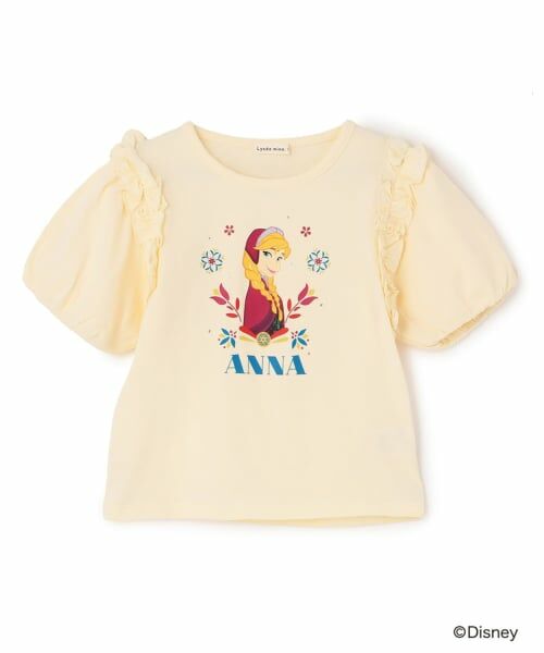 Lycee mine / リセマイン Tシャツ | 【アナと雪の女王】【綿100％】【シャーベット天竺】【UV・接触冷感・型崩れしない】パフＴシャツ | 詳細1