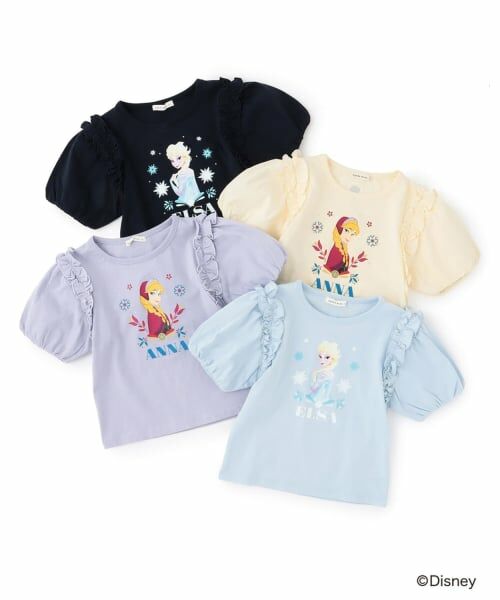 Lycee mine / リセマイン Tシャツ | 【アナと雪の女王】【綿100％】【シャーベット天竺】【UV・接触冷感・型崩れしない】パフＴシャツ | 詳細11