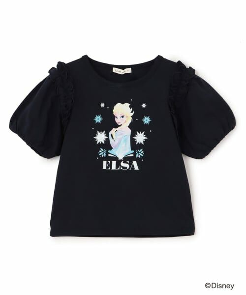 Lycee mine / リセマイン Tシャツ | 【アナと雪の女王】【綿100％】【シャーベット天竺】【UV・接触冷感・型崩れしない】パフＴシャツ | 詳細2