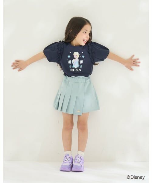 Lycee mine / リセマイン Tシャツ | 【アナと雪の女王】【綿100％】【シャーベット天竺】【UV・接触冷感・型崩れしない】パフＴシャツ | 詳細22