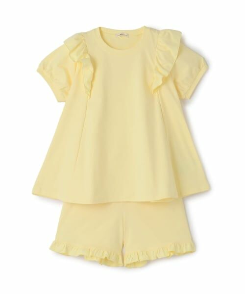 Lycee mine / リセマイン その他トップス | 【水陸両用】【セットアップ】チュニックTシャツ＆ショートパンツセット（レモン イエロー）