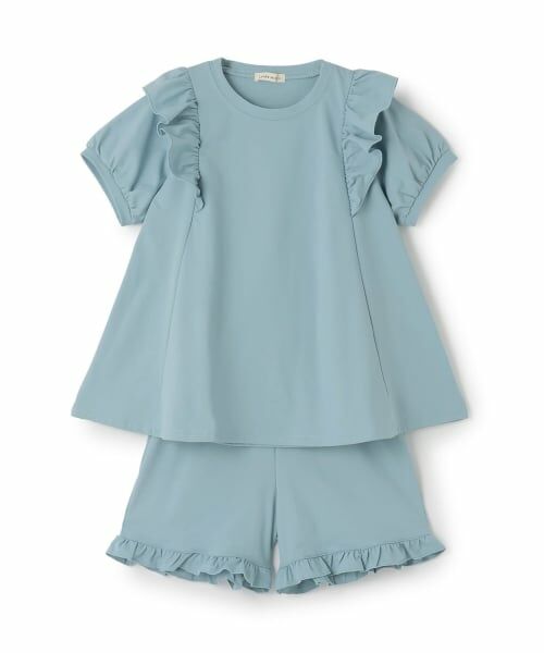 Lycee mine / リセマイン その他トップス | 【水陸両用】【セットアップ】チュニックTシャツ＆ショートパンツセット（ブルー グレー）
