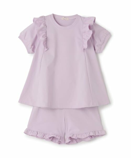Lycee mine / リセマイン その他トップス | 【水陸両用】【セットアップ】チュニックTシャツ＆ショートパンツセット（ラベンダー）