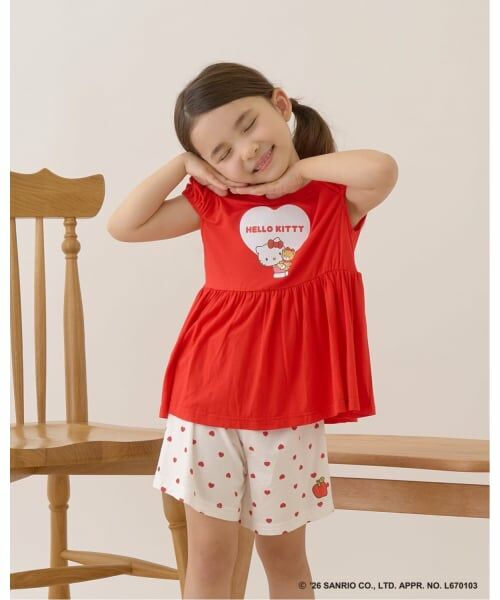 Lycee mine / リセマイン ルームウェア | 【サンリオキャラクターズ】【接触冷感】【どちらが前でもOK】ひんやりとろけるパジャマ（赤）