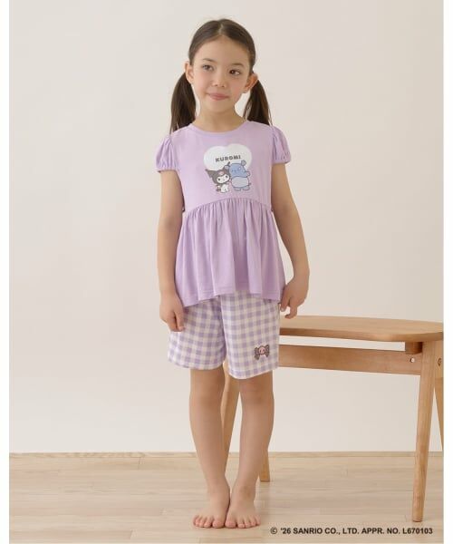 Lycee mine / リセマイン ルームウェア | 【サンリオキャラクターズ】【接触冷感】【どちらが前でもOK】ひんやりとろけるパジャマ（ラベンダー）