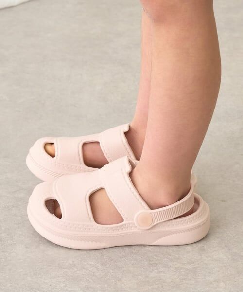 Lycee mine / リセマイン サンダル | 【フロントカバーで安心】EVAサンダル(ライトピンク)