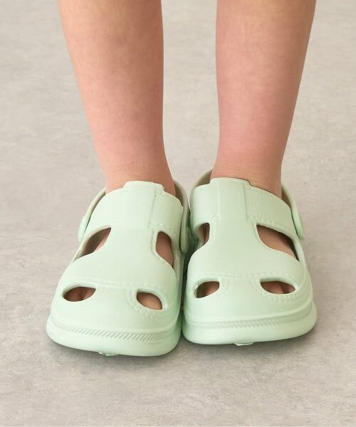 Lycee mine / リセマイン サンダル | 【フロントカバーで安心】EVAサンダル(エメラルドグリーン)