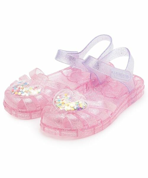 Lycee mine / リセマイン サンダル | クリアラメキラキラハートサンダル | 詳細1