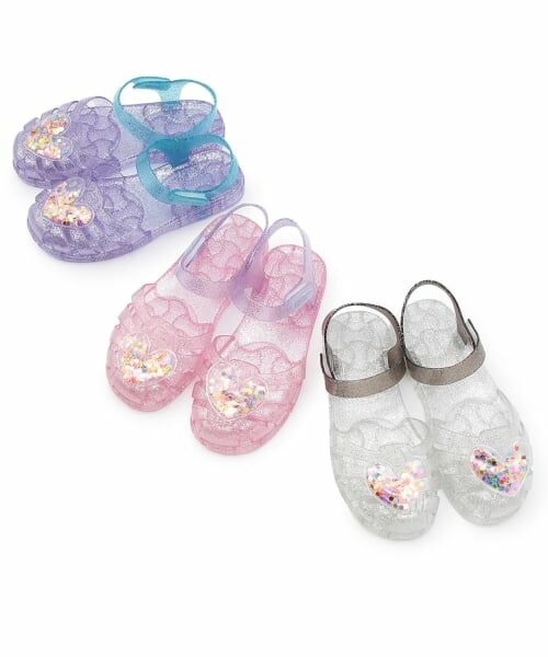 Lycee mine / リセマイン サンダル | クリアラメキラキラハートサンダル | 詳細10