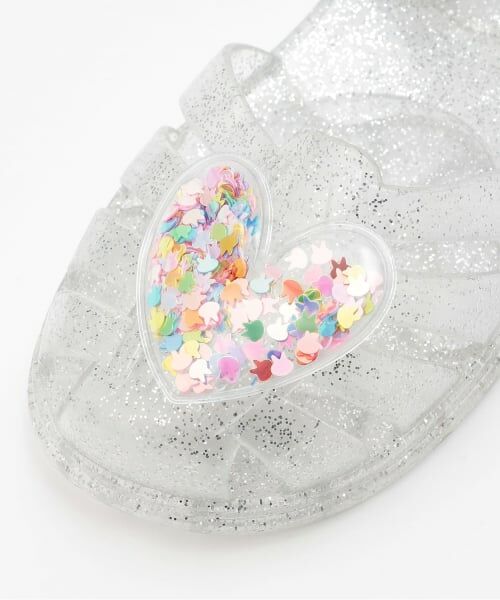 Lycee mine / リセマイン サンダル | クリアラメキラキラハートサンダル | 詳細7