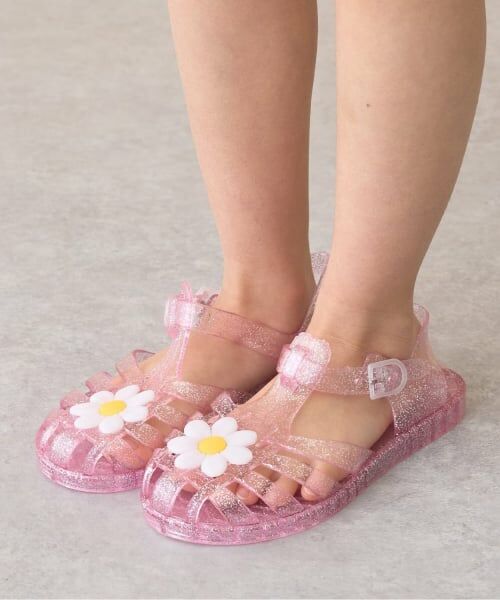 Lycee mine / リセマイン サンダル | クリアラメデイジーサンダル（ピンク）