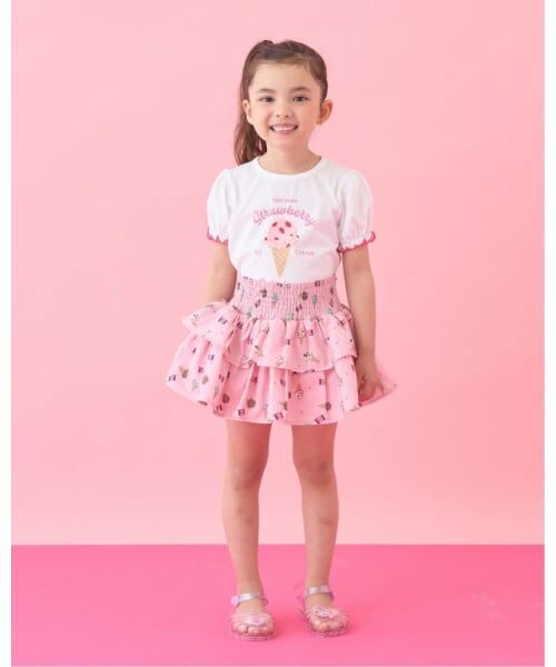 Lycee mine / リセマイン ショート・ハーフ・半端丈パンツ | 【サーティワン アイスクリーム】【接触冷感】総柄ティアードスカート(インパン付) | 詳細8