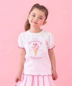Lycee mine / リセマイン Tシャツ | 【サーティワン アイスクリーム】【UV・接触冷感・型崩れしない】【シャーベットT】アソートプリントパフTシャツ