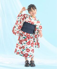 Lycee mine / リセマイン 着物・浴衣・小物類 | 【簡単着付け♪】【接触冷感】4wayセパレート浴衣つくり帯(OHANA)【子供服】【キッズ】【女の子】