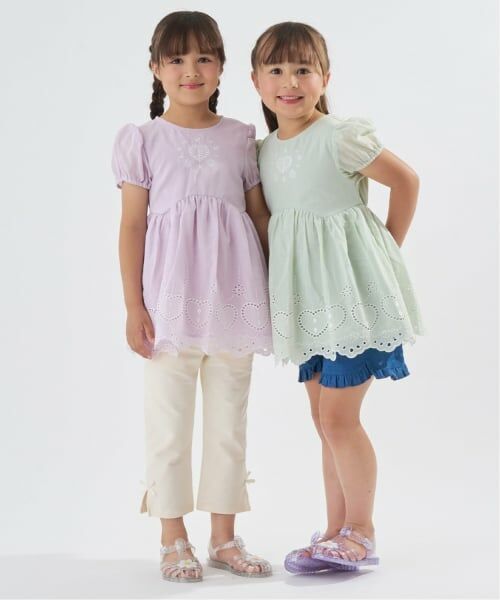 Lycee mine / リセマイン その他トップス | 【綿100%】カットワークレースチュニック【子供服】【キッズ】【女の子】 | 詳細9