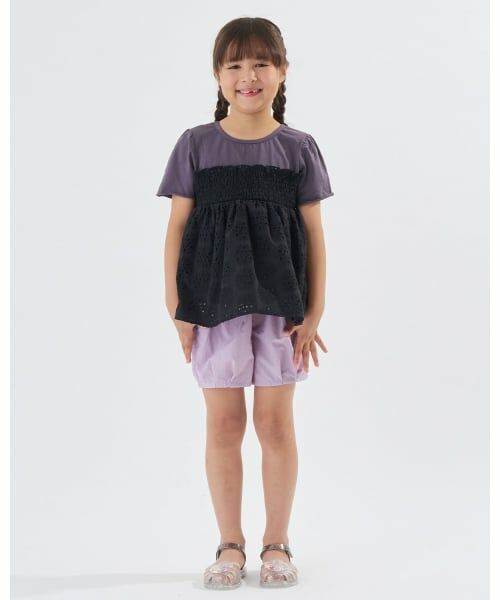 Lycee mine / リセマイン Tシャツ | 【綿100%】【どちらが前でもOK】ドッキングトップス【子供服】【キッズ】【女の子】 | 詳細11