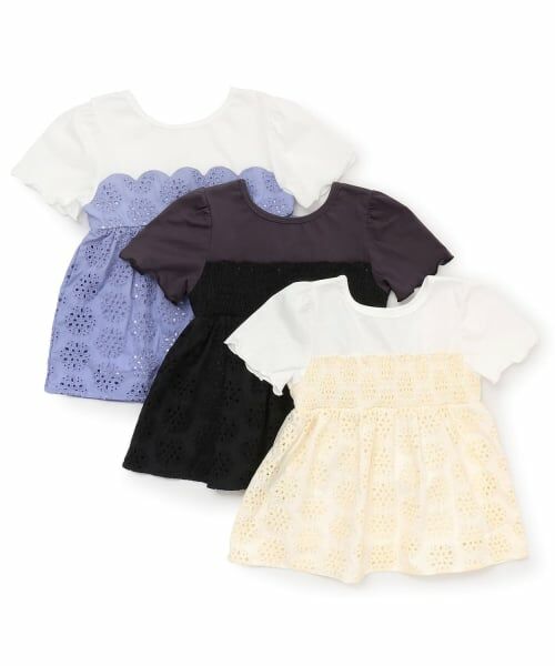 Lycee mine / リセマイン Tシャツ | 【綿100%】【前後どちらが前でもOK】【シャーベットT】ドッキングトップス | 詳細7