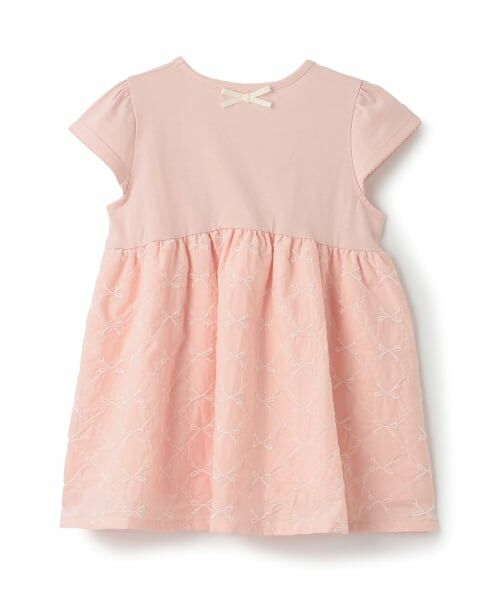 Lycee mine / リセマイン Tシャツ | リボン刺しゅうドッキングトップス | 詳細1